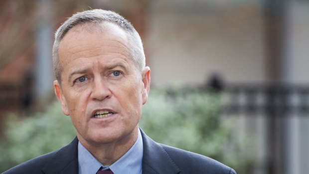 Opposition leader Bill Shorten has announced Labor would repeal tax cuts for businesses with a turnover of between $10 million and $50 million.