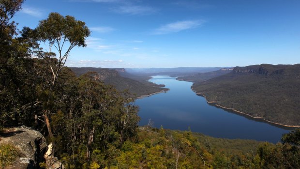 Lake Burragorang, behind Warragamba Dam, Sydney's main reservoir.
