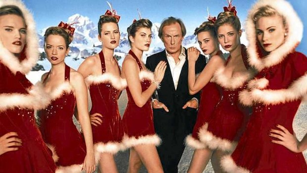 Bill Nighy in Love Actually.