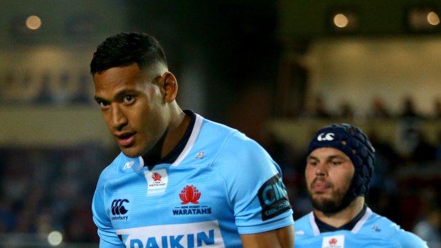 Coming up short: Israel Folau and the Waratahs lost to a New Zealand team yet again. 