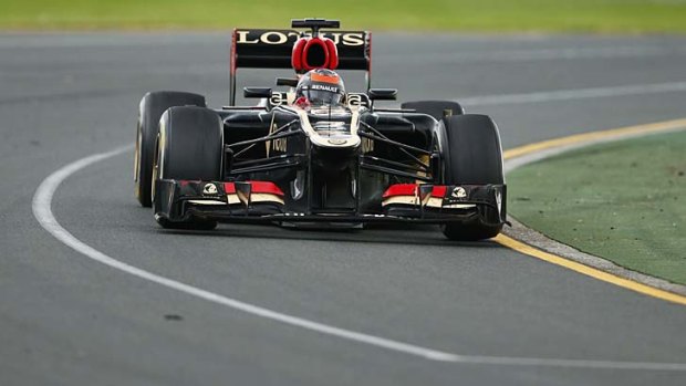Lotus Formula One driver Kimi Raikkonen of Finland.