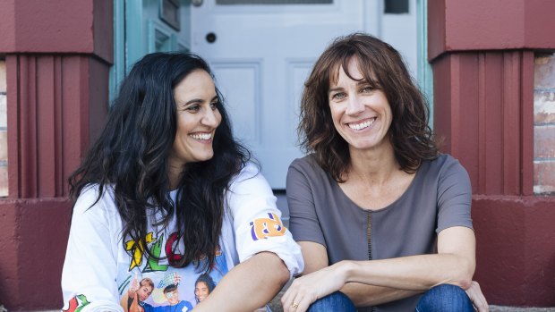 Co-writers, co-directors and co-stars in The Breaker Upperers: Madeline Sami (left) and Jackie van Beek. 