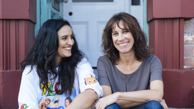 Co-writers, co-directors and co-stars in The Breaker Upperers: Madeline Sami (left) and Jackie van Beek. 