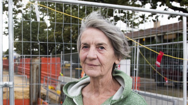 Braddon resident Liz Lanigan is one of a number of residents set to be affected by night works on the light rail line. 