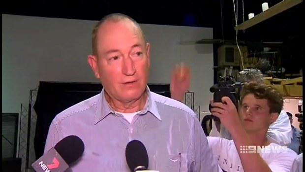 Senator Anning has lashed out at protester