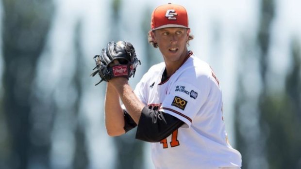 John Holdzkom playing for the Canberra Cavalry in 2013.