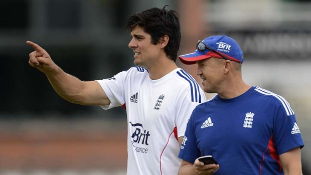 Alastair Cook (left) says England is well within its rights to have a wicket prepared that suits it.
