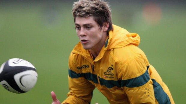 Playmaker role ... James O'Connor trains at five-eighth for the Wallabies.