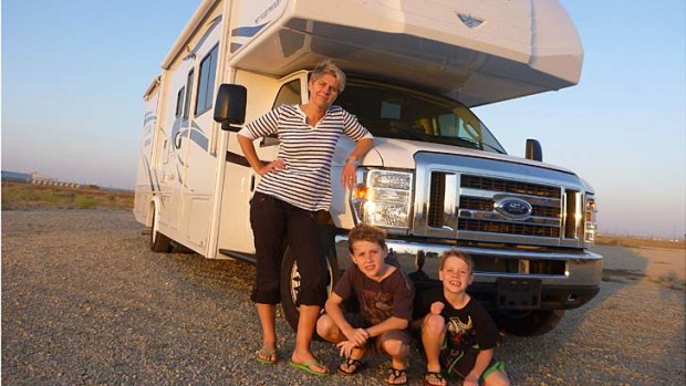 The Anderson family motorhome.