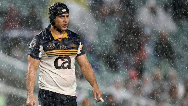 George Smith, playing for the Brumbies in 2008.