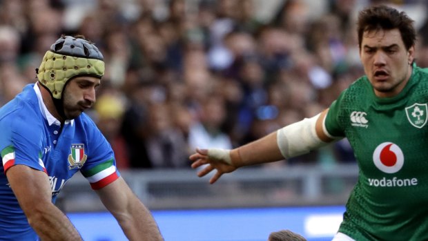 Fightback: Italy led at half-time before Sean Cronin's Ireland found their mojo to keep their campaign alive.