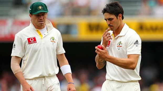 Peter Siddle and Mitchell Johnson.