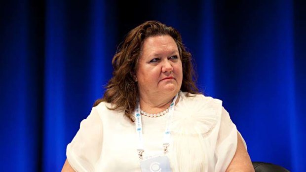 Topping Forbes ... billionaire Gina Rinehart is Australia's richest person and almost the richest woman in the world.