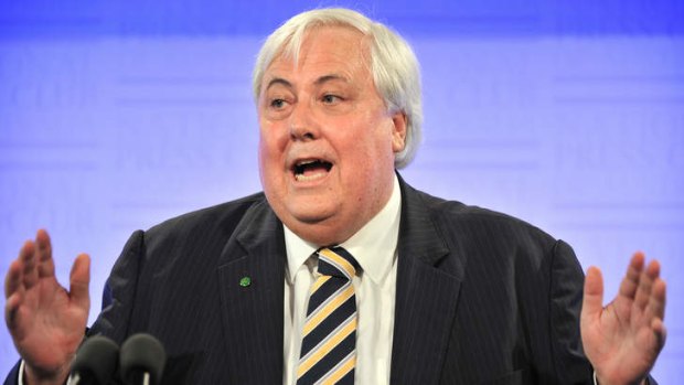 Gunning for AEC: Clive Palmer.