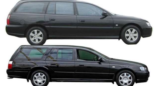 Police believe a dark-coloured station wagon, similiar to the cars pictured above, may have been involved.