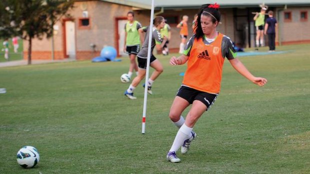 Sam Wood returns to W-League training after a facial injury.