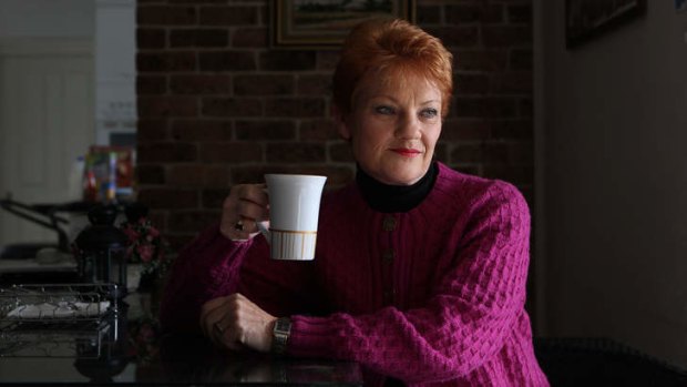 Back in the game: Pauline Hanson.