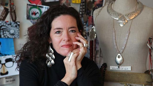 Worldly &#8230; jewellery designer Rebecca Raft, at her Palm Beach studio, is inspired by travel.