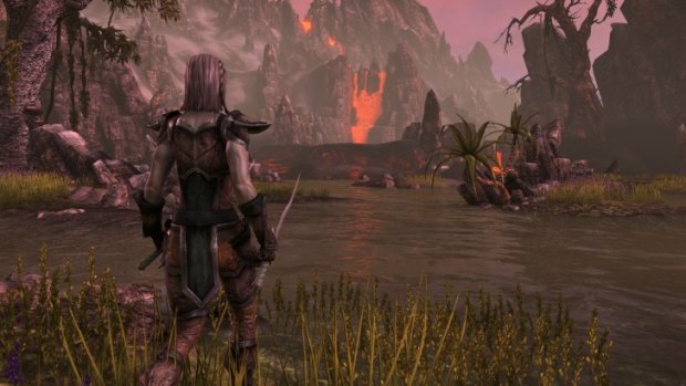 A scene from Elder Scrolls Online, the video game to which a host of Holywood talent has lent its skills.