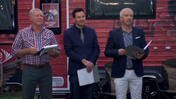 L-R: Reno Rumble co-host Scott Cam and judges Colin McAllister and Justin Ryan.