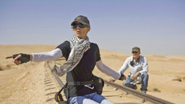 Bright turn ... Kathryn Bigelow, filming The Hurt Locker, is tipped to score a best director gong.