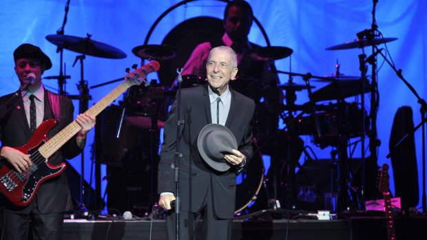Leonard Cohen in concert at Melbourne's Rod Laver Arena, 2009.