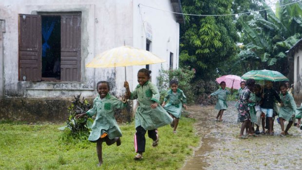 Children in the main island town of Ambodifotatra.