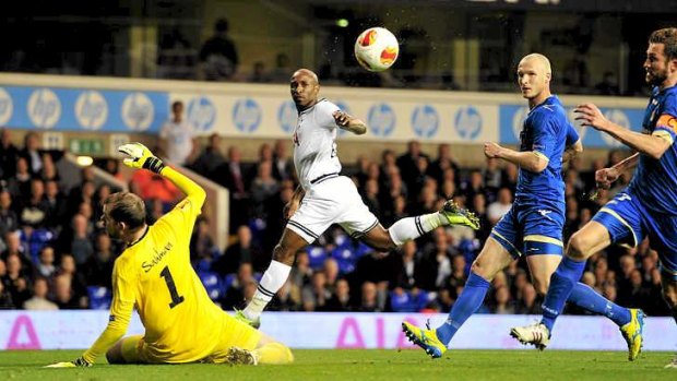 Jermain Defoe scored two goals for Tottenham Hotspur.