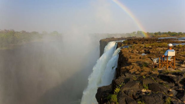 Rise and falls: Victoria Falls from the Zambian side.