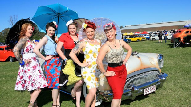 See Pin-Up girls on parade at Greazefest, the annual festival of all things Kustom Kulture at the Rocklea Showgrounds.