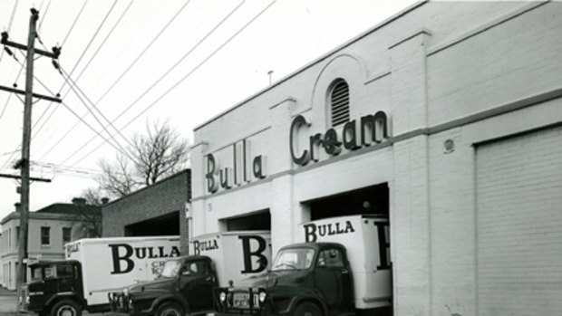 Bulla trucks at North Melbourne in the 1960s.