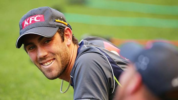 All smiles ... Glenn Maxwell could feature on Australia's tour of India.
