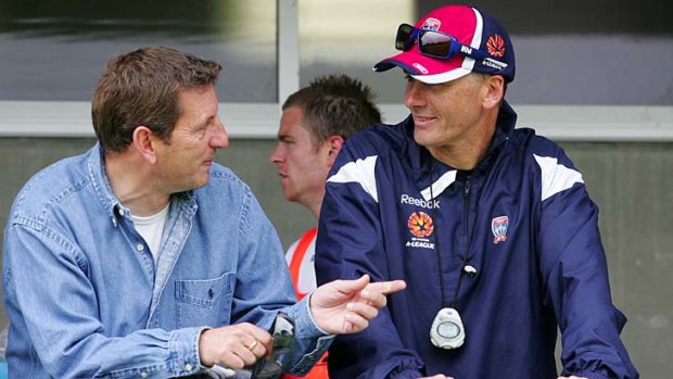 "Sydney would be crazy to lose him, because he has so much to offer as a coach" ... Jets coach Gary van Egmond, right, on friend and mentor Ian Crook, left.