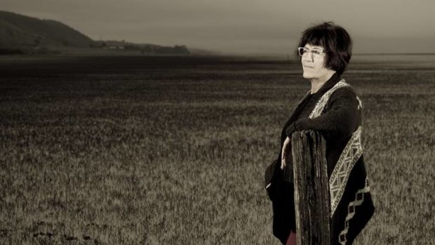 Lake George has had a mysterious and tragic history since its European discovery in the 1820s - its inexplicable water level, eerie beauty and contribution to local mythology make it one of Australia's most remarkable natural features. Pictured is Lake Road resident Rosie Windsor on a cold misty morning.