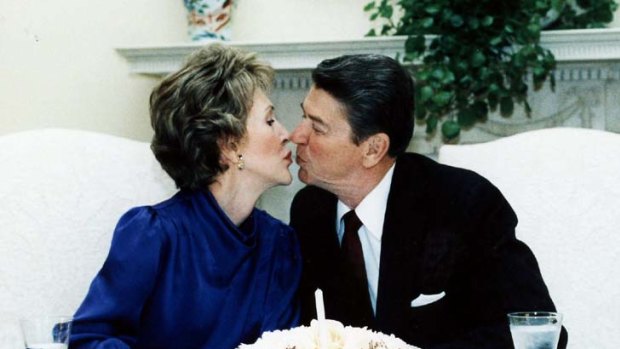 Tough &#8230; Mrs Reagan didn't let her husband have chocolate.