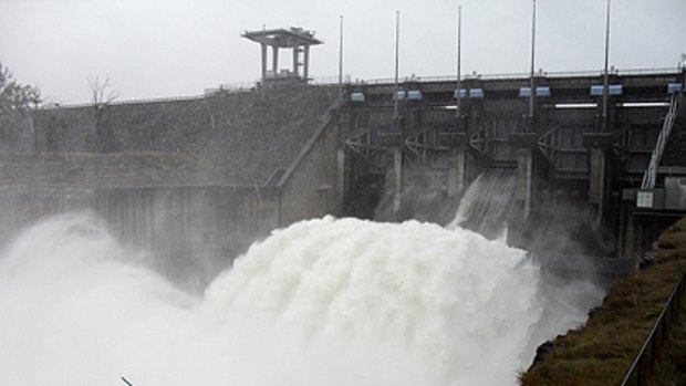 Wivenhoe Dam last spilled over in October.