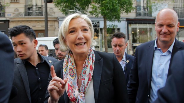 Simply Marine: Madame Le Pen is trying to distance herself from her party.