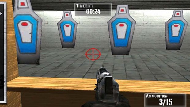 A screenshot of <em>NRA: Practice Range</em>.