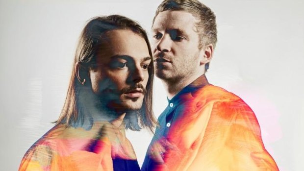 'Let's dance now': Electronic duo Kiasmos lifted the crowd.