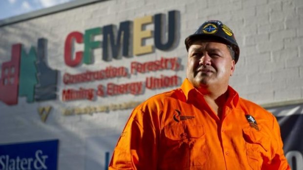John Lomax now works in Canberra for the CFMEU