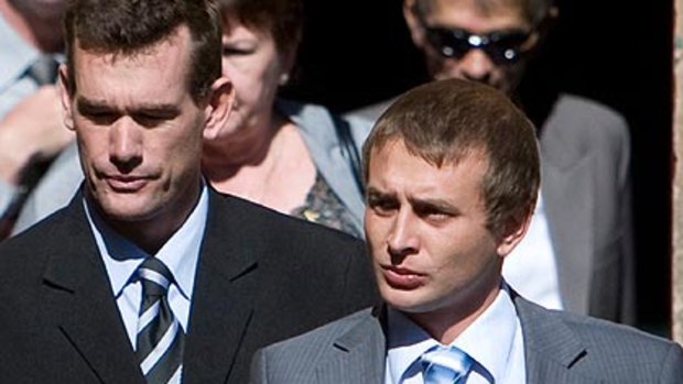 Found guilty ... Matthew Reynolds, left,  and Percy Small.