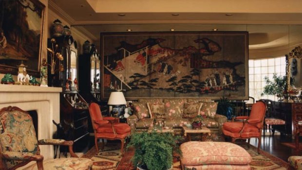 Wealth and style ... inside Leslie Walford's Double Bay house.