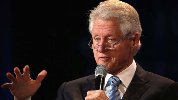 Former President Bill Clinton has called on President Obama to act on Syria. Scott Olson/Getty Images/AFP