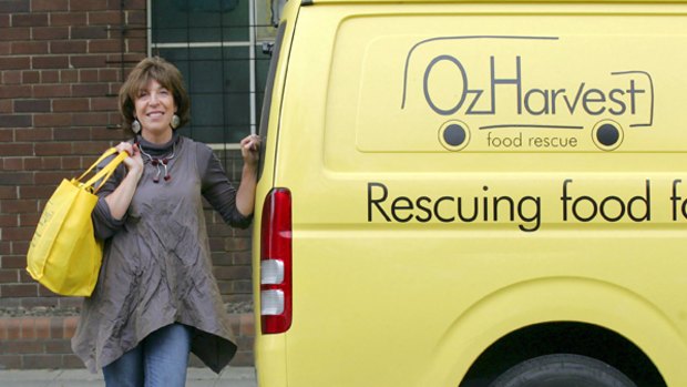Food smiles ... Ronni Kahn's OzHarvest delivers to 148 charities across Sydney, nine in Wollongong and 28 in Canberra and Queanbeyan, who then distribute meals to the needy.