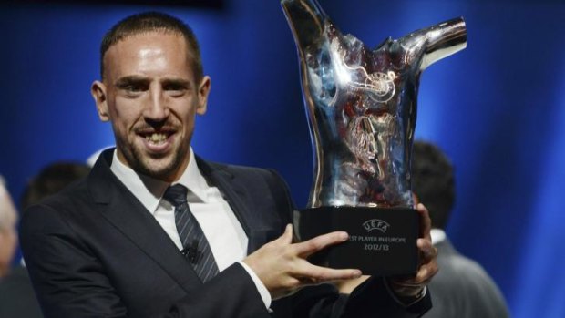 Franck RIbery: UEFA's Best Player in Europe for 2013.