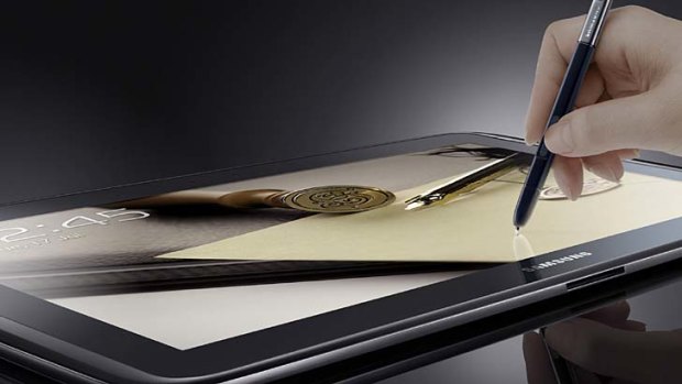 Samsung's Galaxy Note 10.1 ... infringes on patents, says Apple.