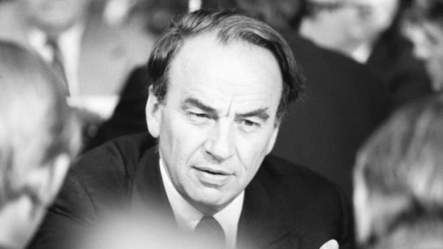 Previously secret US cables have revealed that Rupert Murdoch (pictured in 1977) freely shared his insights on Australia's senior political figures with US Ambassador Marshall Green in 1974. Murdoch foresaw the downfall of the Whitlam government and the rise of Bob Hawke, although he did not anticipate Liberal Malcolm Fraser would become prime minister.
