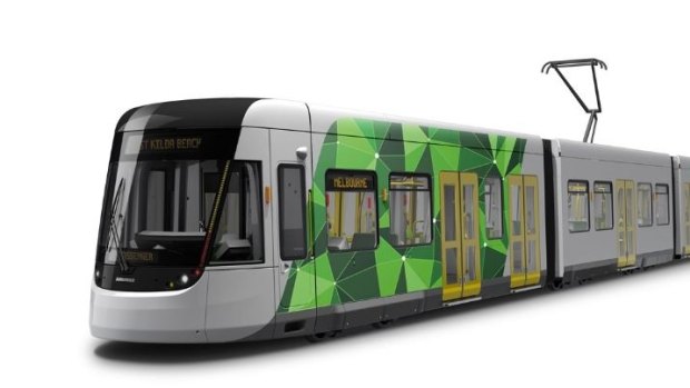 The new E-2-class tram is set to be unveiled.