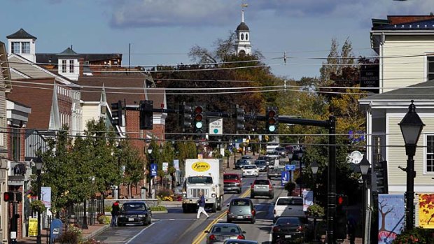 Rocked ...  Kennebunk in Maine has become the centre of attention in New York.