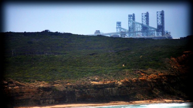 The smelter at Portland on Victoria's far south west coast. 